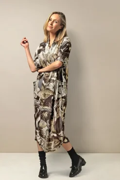 Hot One Hundred Stars Sunburst Grey Rachel Dress