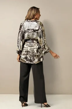 Outlet One Hundred Stars Sunburst Grey Wrap Jacket