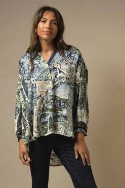 Clearance One Hundred Stars Tapestry Sea Darcy Shirt