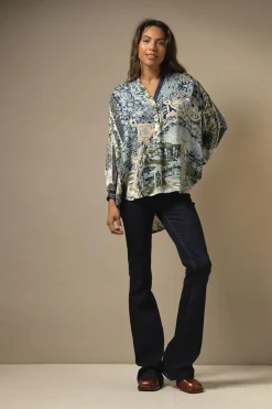 Clearance One Hundred Stars Tapestry Sea Darcy Shirt