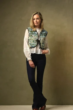 Outlet One Hundred Stars Tapestry Sea Gilet