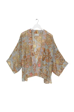Outlet One Hundred Stars Tudor Rose Grey Kimono