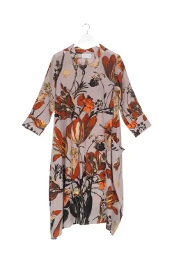 Hot One Hundred Stars Tulip Red Asymmetric Dress