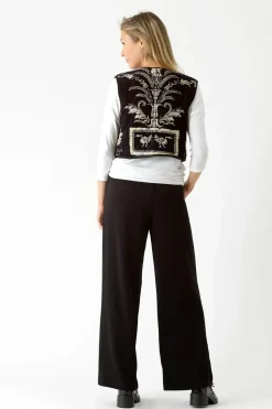 Sale One Hundred Stars Vintage Damask Black Gilet