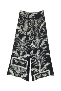 Clearance One Hundred Stars Vintage Damask Black Palazzo Pant