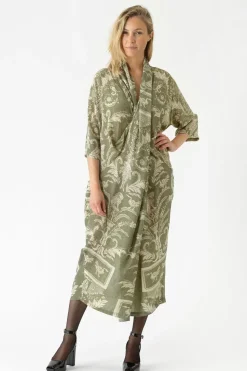New One Hundred Stars Vintage Damask Sage Rachel Dress