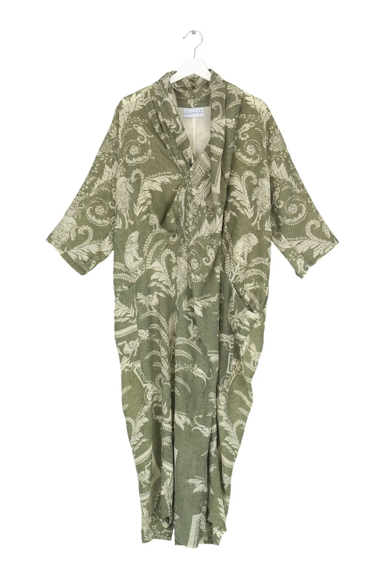 New One Hundred Stars Vintage Damask Sage Rachel Dress
