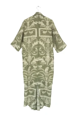 New One Hundred Stars Vintage Damask Sage Rachel Dress
