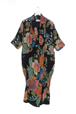 New One Hundred Stars Woven Flower Black Rachel Dress